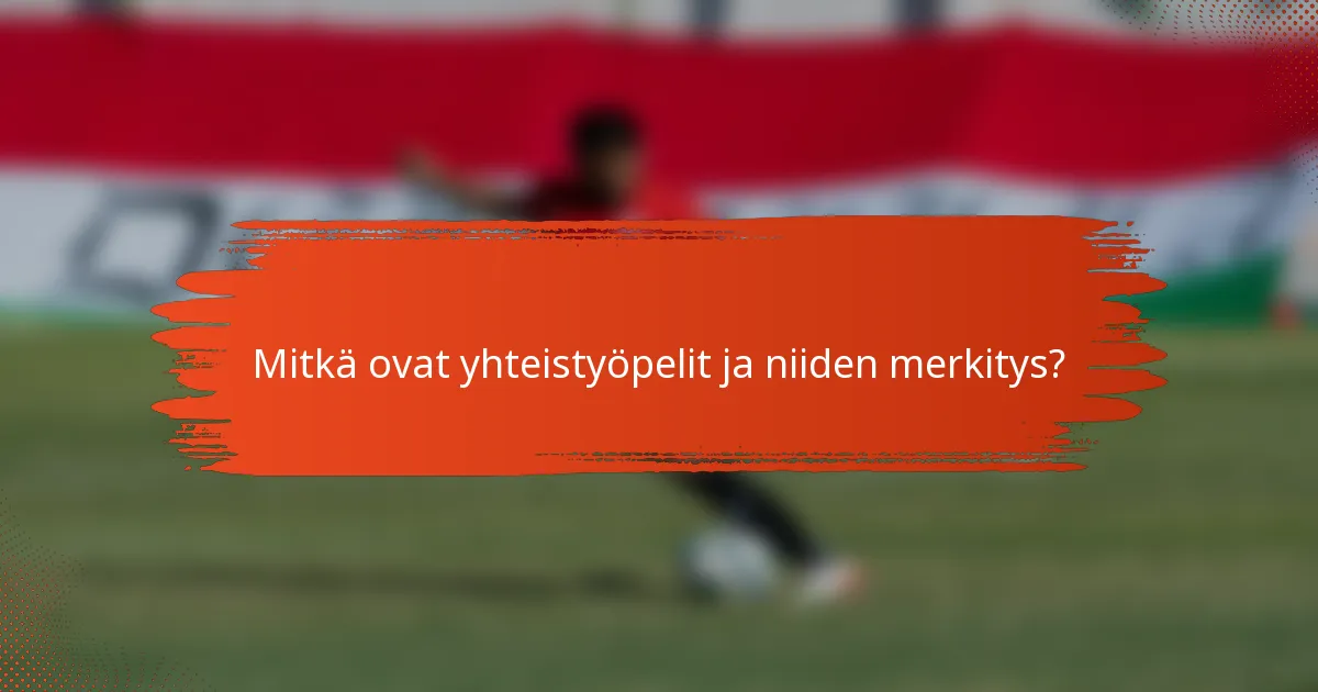 Mitkä ovat yhteistyöpelit ja niiden merkitys?